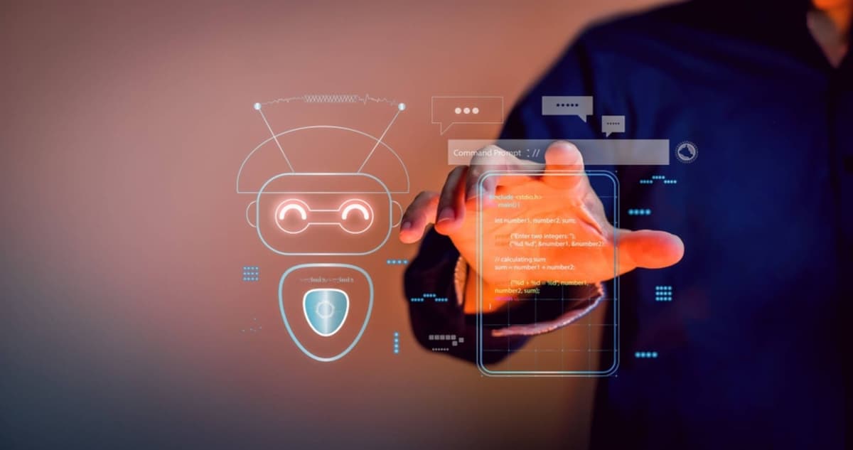 Futuristic visualization of generative AI transforming multiple industries